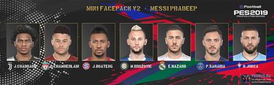 Сборник лиц от Messi Pradeep (часть 2) для PES 2019 Сборник лиц PES 2019