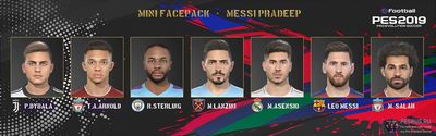 Сборник лиц от Messi Pradeep для PES 2019 Лица для PES 2019